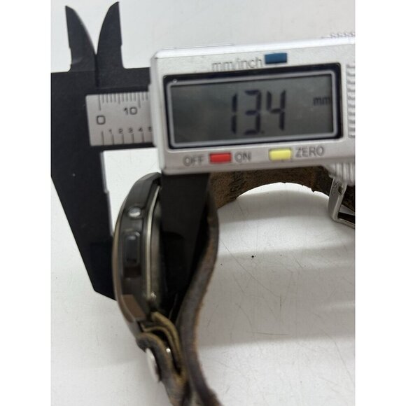 Casio Forester Illuminator Analog Digital Watch Brown Leather Band 1737 FT-600W - Picture 8 of 8